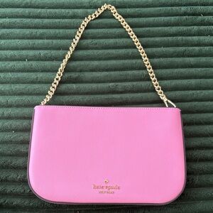 Kate Spade Fuchsia Shoulder Bag with Gold Chain